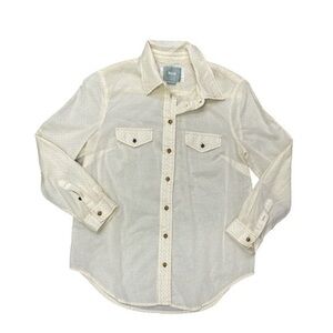 Maeve by Anthropologie Yellow Cowgirl Button Down Shirt